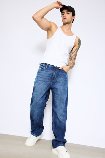 Classic Blue Timeless Straight-Fit Denim Jeans