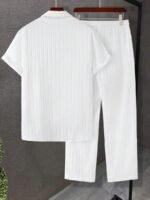 Sugar Cane White Color Mens Full Set Trouser And Shirt Half Sleeves - Image 2