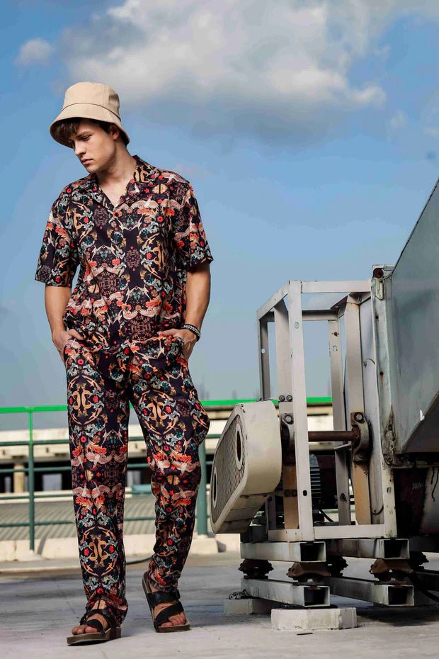 1L9A9109_11zon.jpg Abstract Printed Relaxed Fit Co-ord Set - Image 1