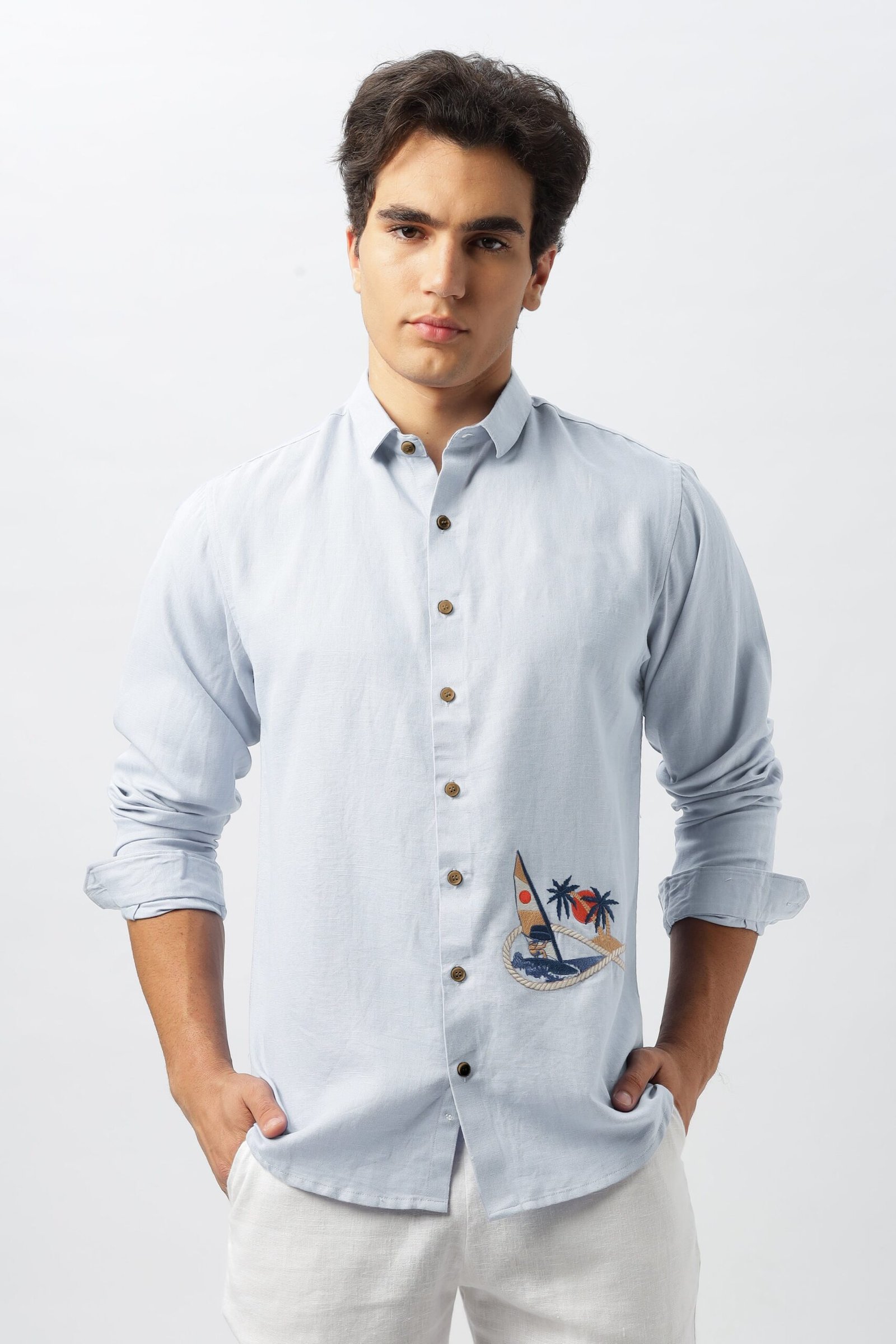 1_374db9b6-8ddf-4090-bf36-78d31806cfda-scaled-1.jpg Sundown Sail Blue Embroidered Breezy Casual Shirt - Image 1