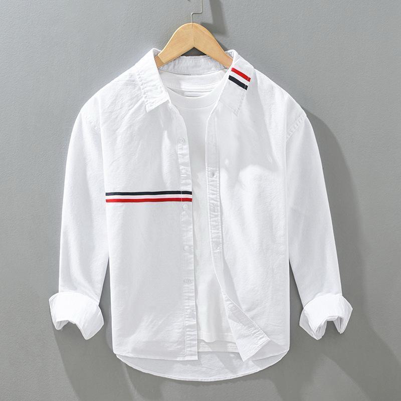 9.1.jpg White Virtuoso Stripe full sleeve Shirt - Image 1