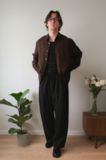 Old Money Classic Combo Shirt Set in Brown and Black Elegant Men?s Co Ord - Image 2