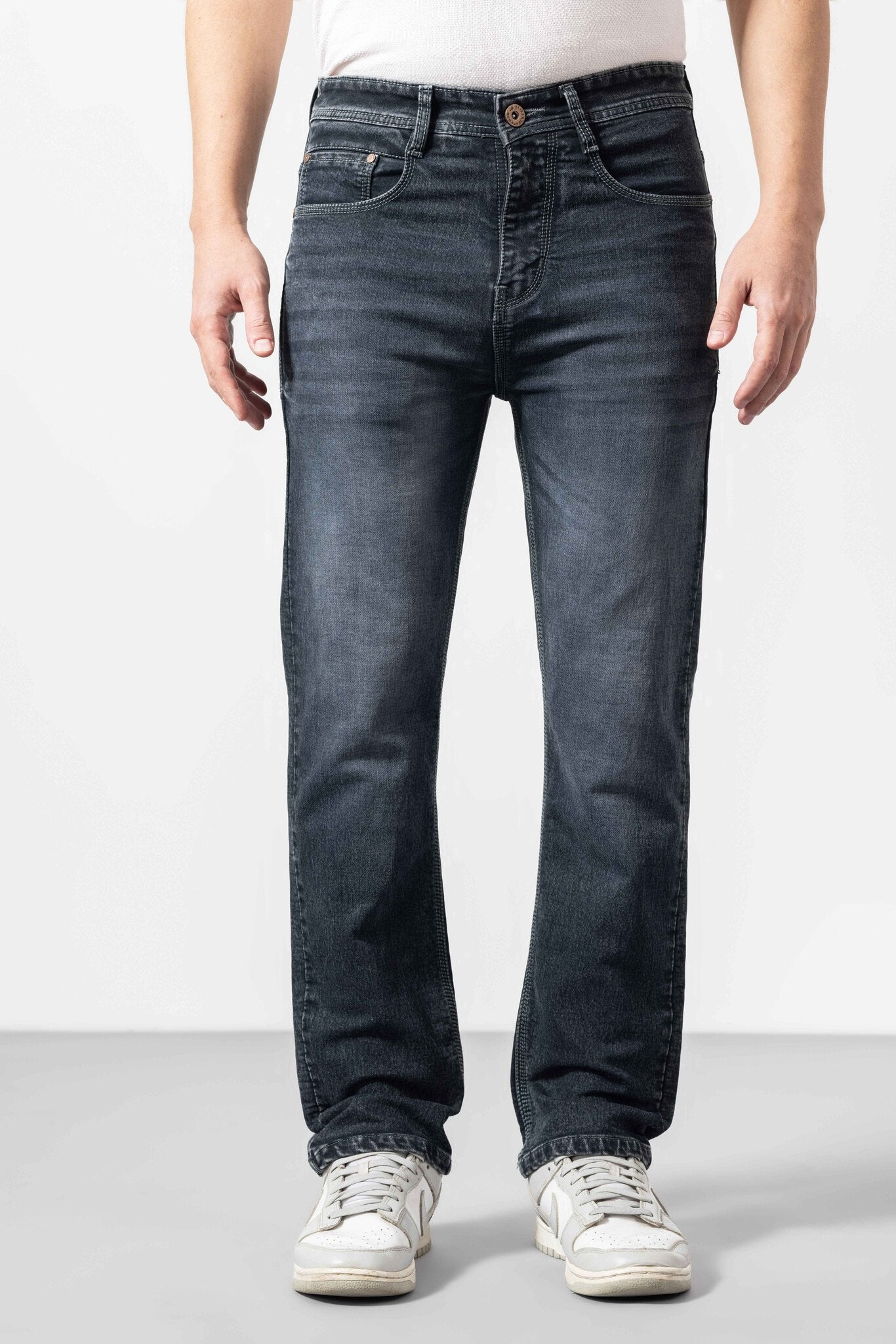 GSFTDNMJAN026BLKGRY_2.jpg Grey Washed Modern Straight-Fit Denim Jeans - Image 1
