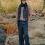 Silent Navy Adjustable Waist Korean Straight Pants for Men