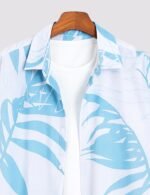 White Leaf Men’s Half Sleeve Casual Printed Shirt - Image 2