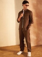 Pure Cotton Shirt With Trousers Co-Ords