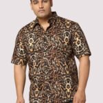 Rage Graphic Digital Print Men Plus Size Half Sleeve Shirt